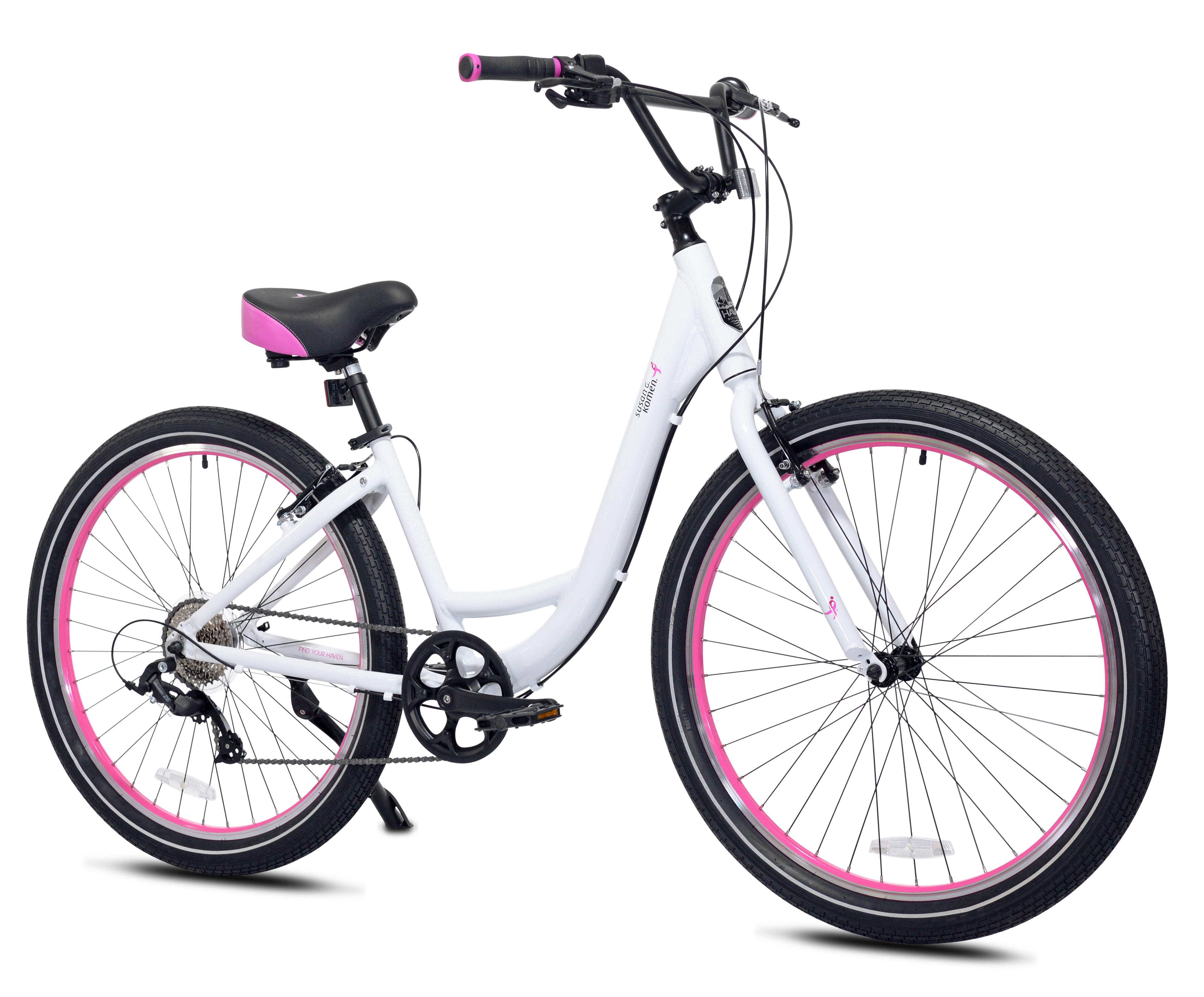 HAVEN SUSAN KOMEN STEP-THRU BEACH CRUISER