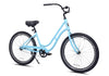26" Haven Bay 1 in Surfside Blue | Step Thru Single Speed Beach Cruiser | Angled View