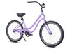 26" Haven Inlet 1 in Seashell Purple | Step Thru Single Speed Aluminum Beach Cruiser | Angled View