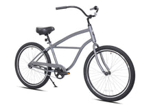  26" Haven Inlet 1 in Lighthouse Grey | Step Over Single Speed Aluminum Beach Cruiser | Angled View