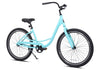 26" Haven Pointe 1 in Carribean Water | Step Thru Single Speed Aluminum Beach Cruiser | Angled View