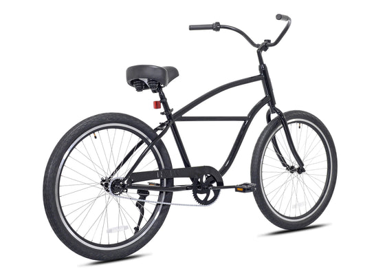 26" Haven Bay 1 in Total Eclipse | Step Over Single Speed Beach Cruiser | View from the Back