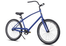  26" Haven Pointe 1 in Matte Navy Depths | Step Over Single Speed Aluminum Comfort Cruiser | Angled View